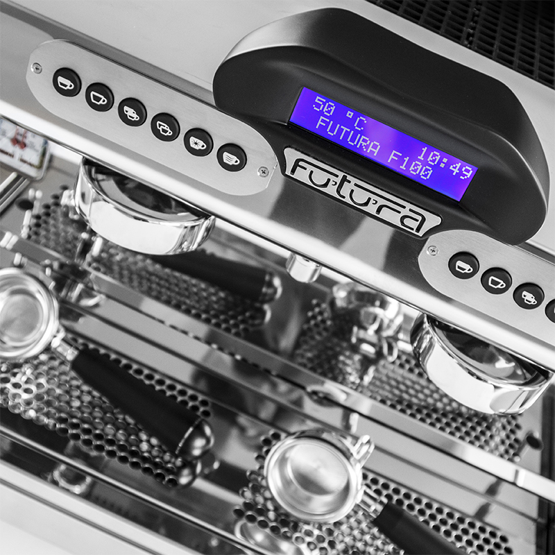 Programuojamas 2-jų grupių espresso kavos aparatas „Futura“ F100