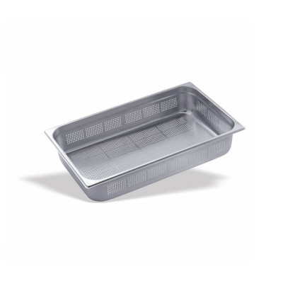 Perforated gastronorm container for ovens GN 1/1 40 mm