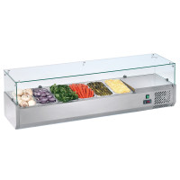Refrigerated topping displays