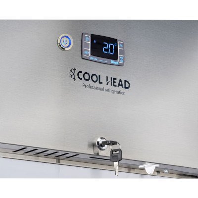 Two-Door Stainless Steel Refrigerator „Coolhead“ MR 14