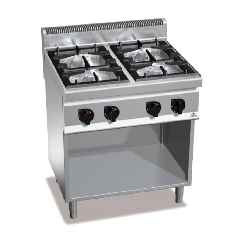 4-burner gas stove with cabinet "Bertos" HIGH-POWER G7F4M