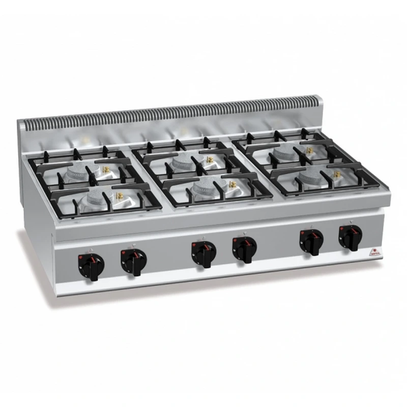6-burner gas stove "Bertos" ECO-POWER G7F6BPW 6-burner gas stove "Bertos" ECO-POWER G7F6BPW