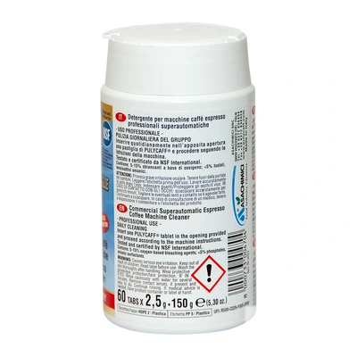 Superautomatic coffee machine cleaning tablets „Puly Caff Plus®“ Pastiglie, 60 × 2.5 g Superautomatic coffee machine cleaning tablets „Puly Caff Plus®“ Pastiglie, 60 × 2.5 g