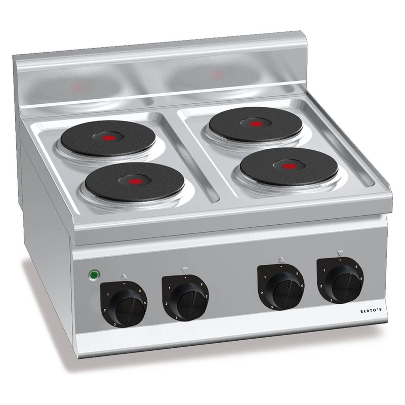 4-plate countertop electric cooker „Berto's“ Plus 600 E6P4B 4-plate countertop electric cooker „Berto's“ Plus 600 E6P4B