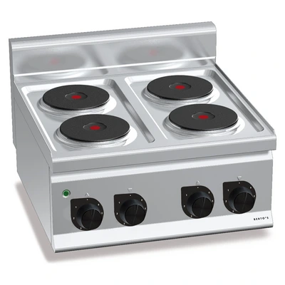 Четырехконфорочная настольная электрическая плита „Berto's“ Plus 600 E6P4B Четырехконфорочная настольная электрическая плита „Berto's“ Plus 600 E6P4B