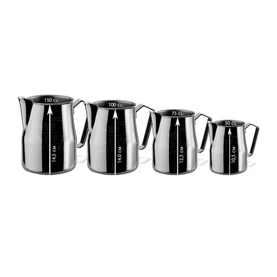 Milk Pitcher Europa with Spout "Metallurgica Motta" 00901/04 (0.5 L) Milk Pitcher Europa with Spout "Metallurgica Motta" 00901/04 (0.5 L)