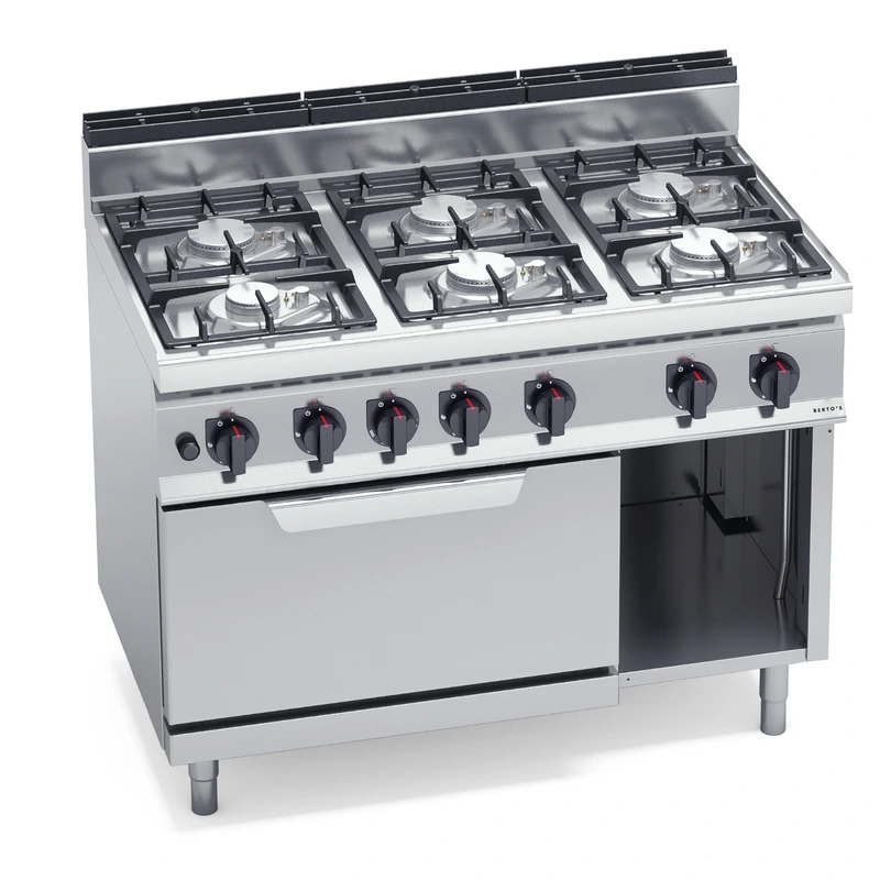 6 degiklių dujinė viryklė su dujine orkaite „Bertos“ ECO-POWER G7F6PW+FG 6 degiklių dujinė viryklė su dujine orkaite „Bertos“ ECO-POWER G7F6PW+FG
