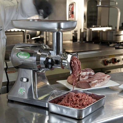 Meat mincer „Fama Industrie“ TS 22 with stainless steel head, 400 V (FTS136) Meat mincer „Fama Industrie“ TS 22 with stainless steel head, 400 V (FTS136)