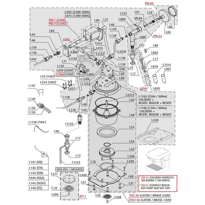 Shower Screw „Ascaso“ I..358
