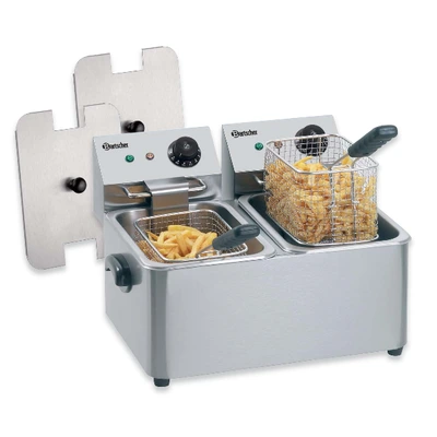 Elektrinė dviguba gruzdintuvė „Bartscher“ SNACK II (2x4 L) Elektrinė dviguba gruzdintuvė „Bartscher“ SNACK II (2x4 L)