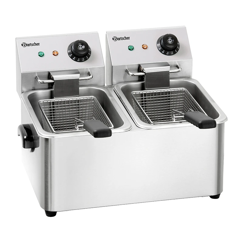 Electric deep fat fryer "Bartscher" SNACK II (2x4 L) Electric deep fat fryer "Bartscher" SNACK II (2x4 L)