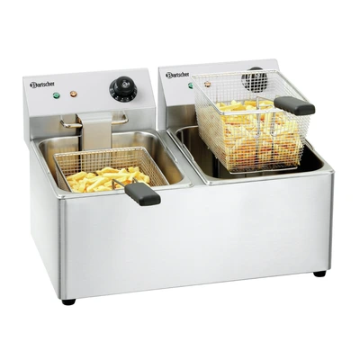 Electric double deep fat fryer „Bartscher“ SNACK IV (2x8 L) Electric double deep fat fryer „Bartscher“ SNACK IV (2x8 L)