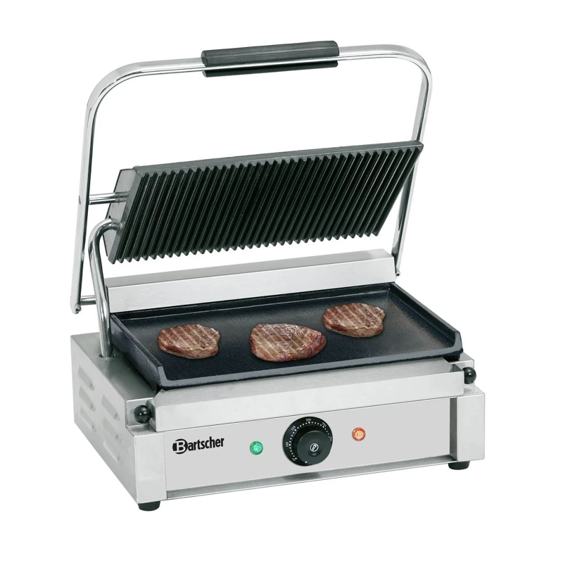 Contact grill „Bartscher“ Panini A150676 (grooved & plain) Contact grill „Bartscher“ Panini A150676 (grooved & plain)