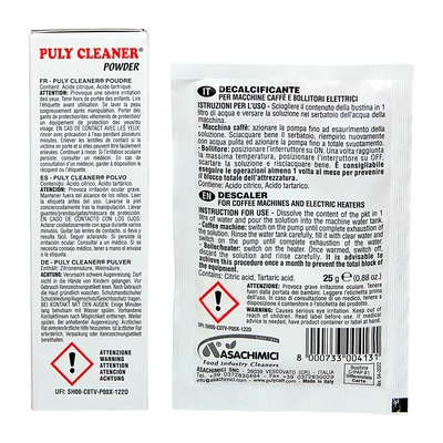 Coffee machine descaler „Puly Cleaner®“ Powder, 10 × 25 g