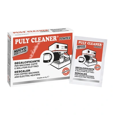 Coffee machine descaler „Puly Cleaner®“ Powder, 10 × 25 g Coffee machine descaler „Puly Cleaner®“ Powder, 10 × 25 g