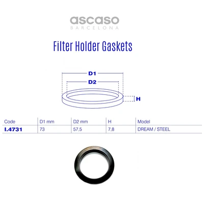 Plikymo grupės tarpinė „Ascaso“ Dream, Steel, 73 × 57,5 × 7,8 mm (I.4731) Plikymo grupės tarpinė „Ascaso“ Dream, Steel, 73 × 57,5 × 7,8 mm (I.4731)