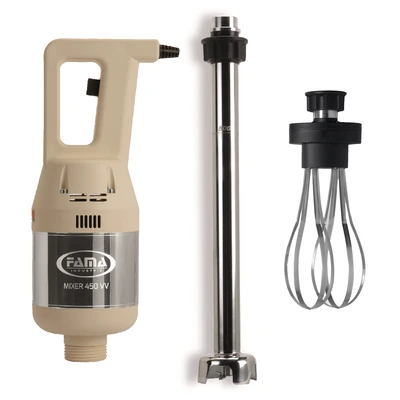 Hand mixer „Fama“ 450VV (set: blender tube 50 cm + whisk heavy, variable speed)