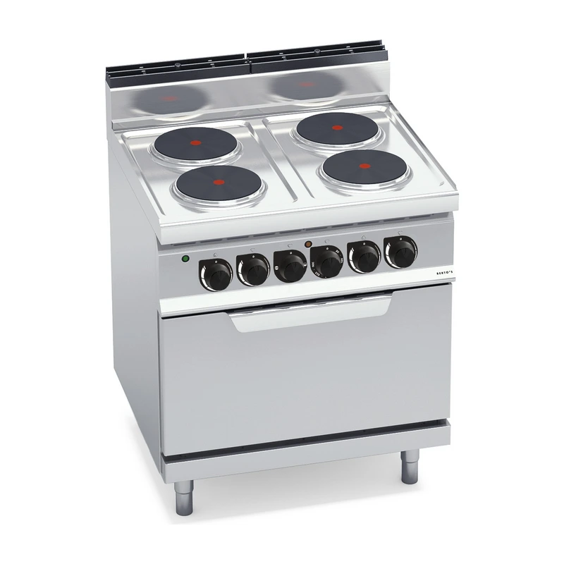4-plate electric cooker with electric oven „Berto's“ HIGH POWER E7P4+FE 4-plate electric cooker with electric oven „Berto's“ HIGH POWER E7P4+FE