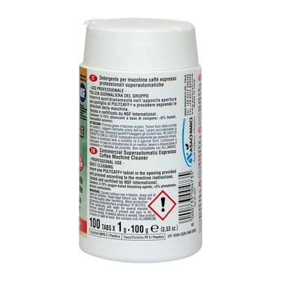 Superautomatic coffee machine cleaning tablets „Puly Caff Plus®“ Pastiglie, 100 × 1 g Superautomatic coffee machine cleaning tablets „Puly Caff Plus®“ Pastiglie, 100 × 1 g