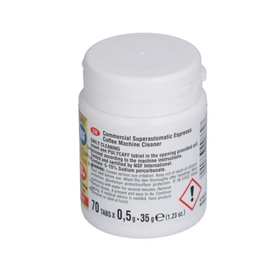 Superautomatic coffee machine cleaning tablets „Puly Caff Plus®“ Pastiglie, 70 × 0.5 g Superautomatic coffee machine cleaning tablets „Puly Caff Plus®“ Pastiglie, 70 × 0.5 g