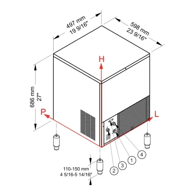 Ice maker „Brema Ice“ CB 316 HC „B-Qube“