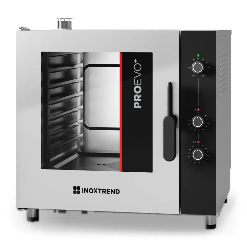 Elektrinė konvekcinė garo krosnis „Inoxtrend“ ProEvo Plus PPDA 107E su mechaniniu valdymu (7 × GN 1/1) Elektrinė konvekcinė garo krosnis „Inoxtrend“ ProEvo Plus PPDA 107E su mechaniniu valdymu (7 × GN 1/1)