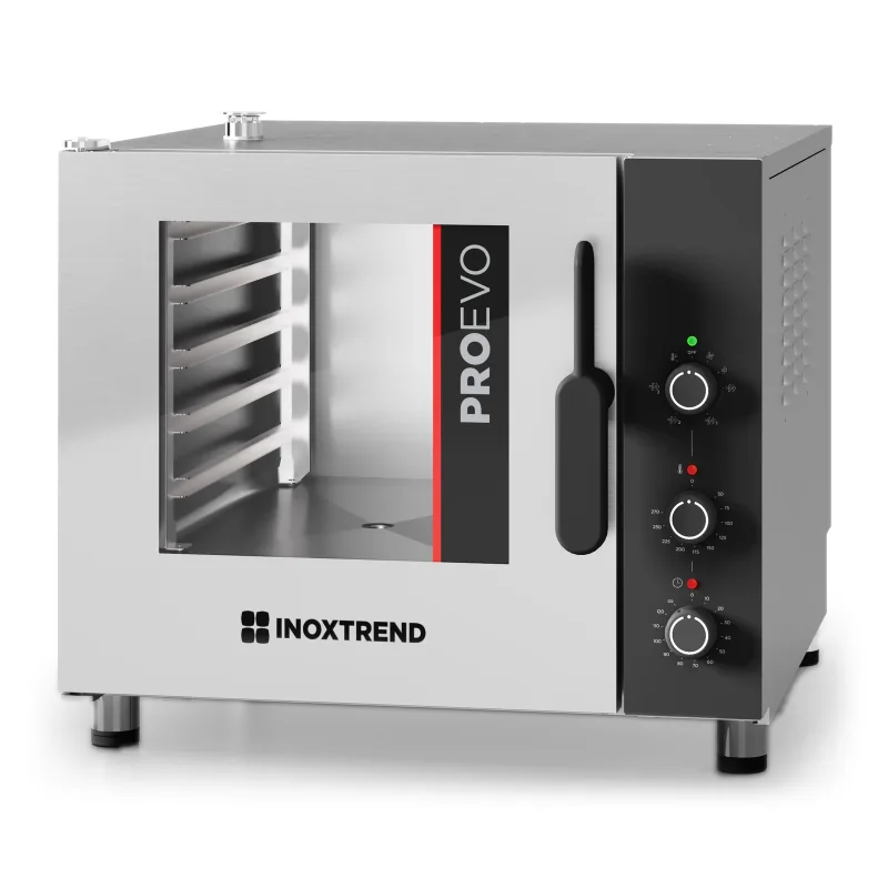 Elektrinė konvekcinė garo krosnis „Inoxtrend“ ProEvo PEDA 105E su mechaniniu valdymu (5 × GN 1/1) Elektrinė konvekcinė garo krosnis „Inoxtrend“ ProEvo PEDA 105E su mechaniniu valdymu (5 × GN 1/1)