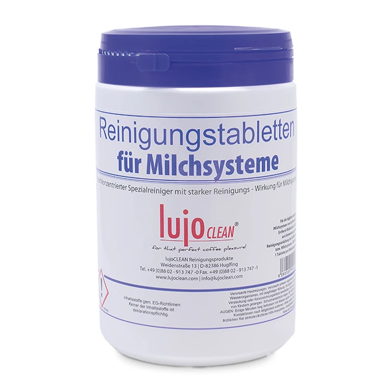 Pieno sistemų valymo tabletės „lujoCLEAN“, 45 × 16 g Pieno sistemų valymo tabletės „lujoCLEAN“, 45 × 16 g