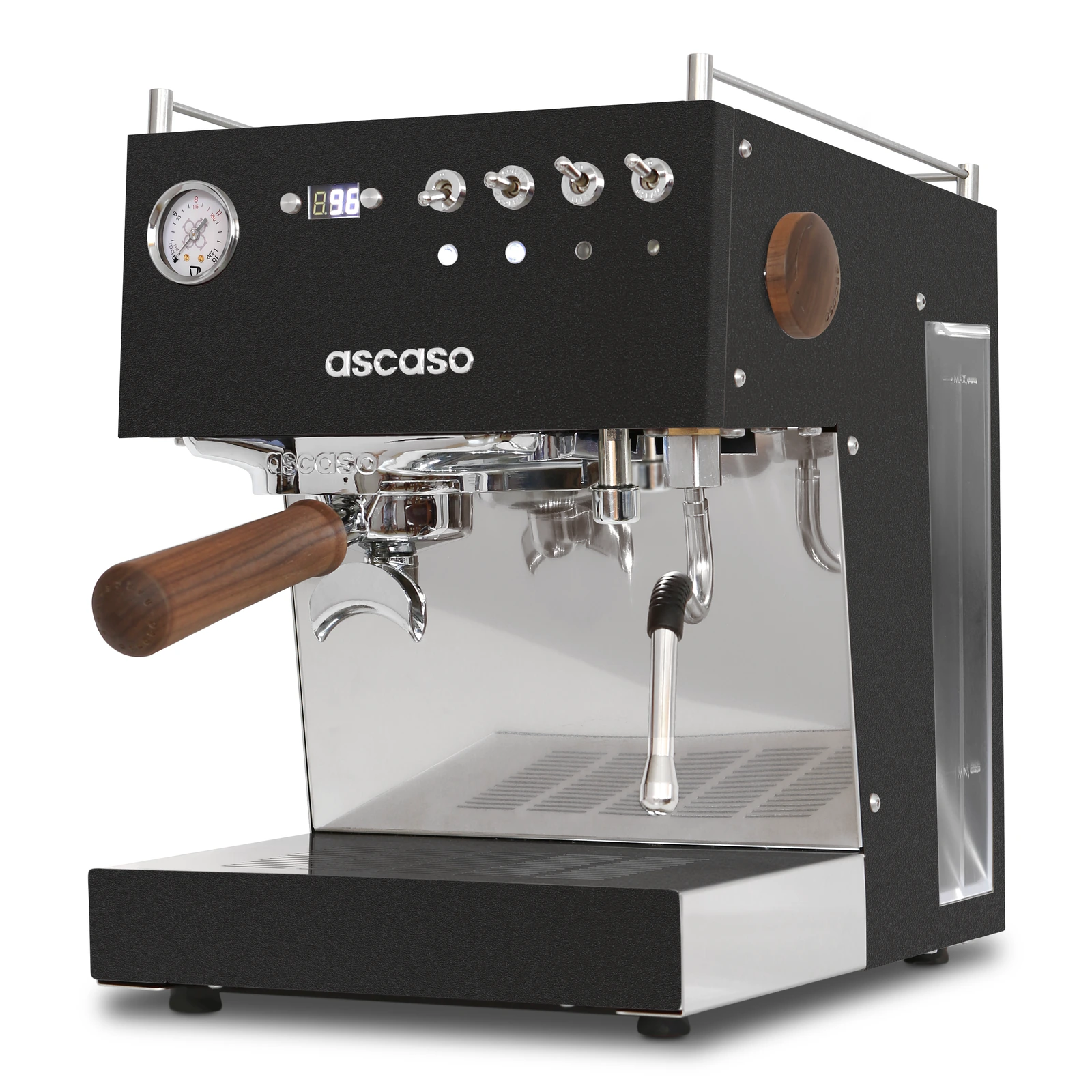 Black „Ascaso“ Steel DUO PID from the front and side