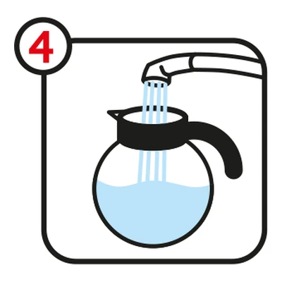 Step 4: the server is rinsed with cold water
