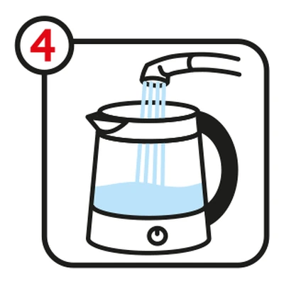 Step 4: the kettle is rinsed