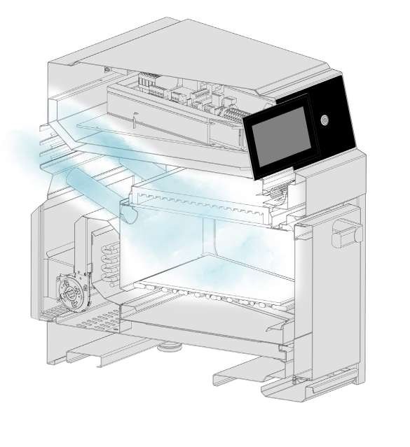 „Fresh Air System“ oro srautas „CB“ FORMULA grill XS kameroje