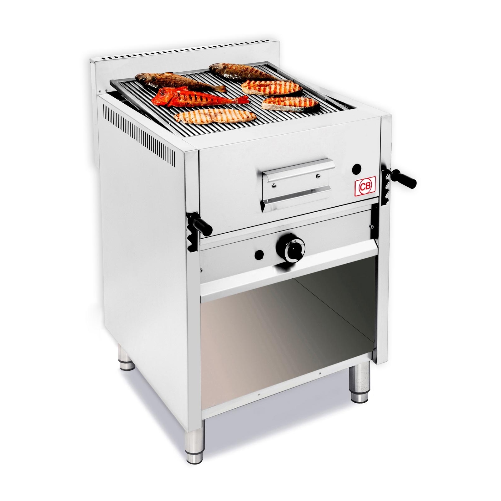 „CB“ I-65 MOB freestanding gas lava rock grill