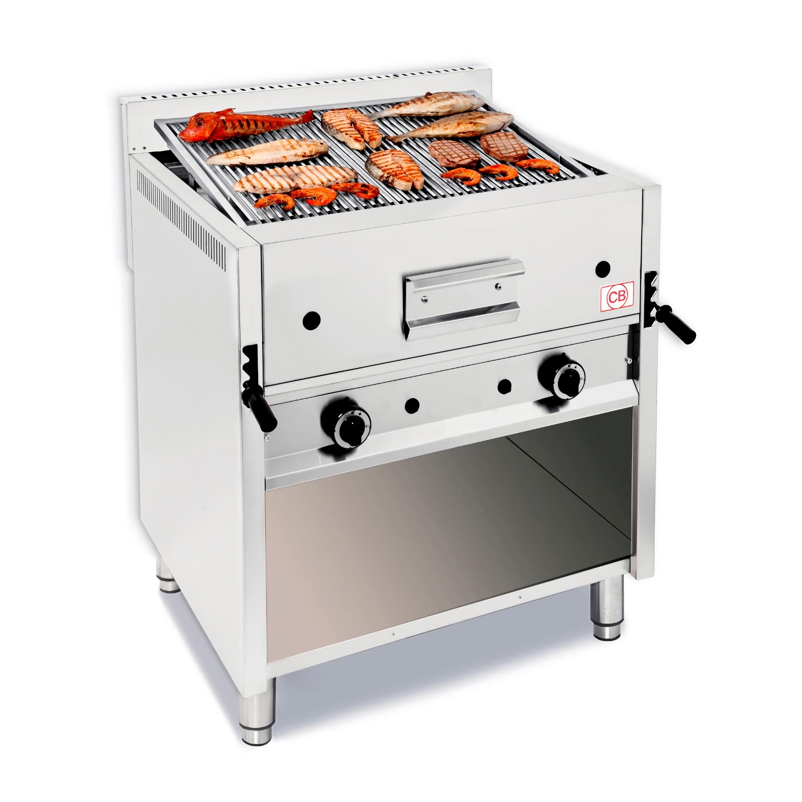 „CB“ I-80 MOB/P freestanding gas lava rock grill