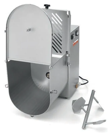 „Sirman“ IP 20 M with the front cover raised and the mixing paddle removed