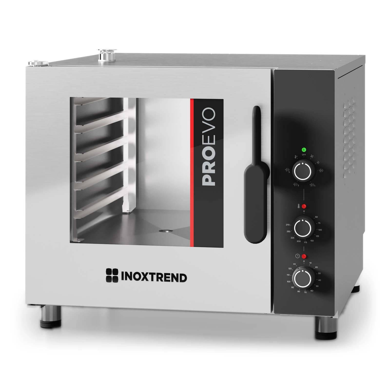 „Inoxtrend“ ProEvo PEDA 105E — elektrinė konvekcinė garo krosnis 5 GN 1/1 skardoms su mechaniniu valdymu