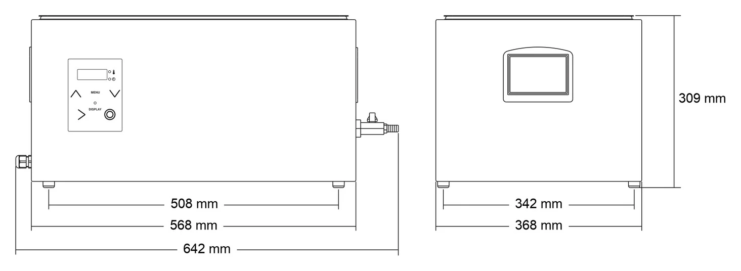 „Sirman“ Softcooker XP SR 1/1 GN dimension drawing