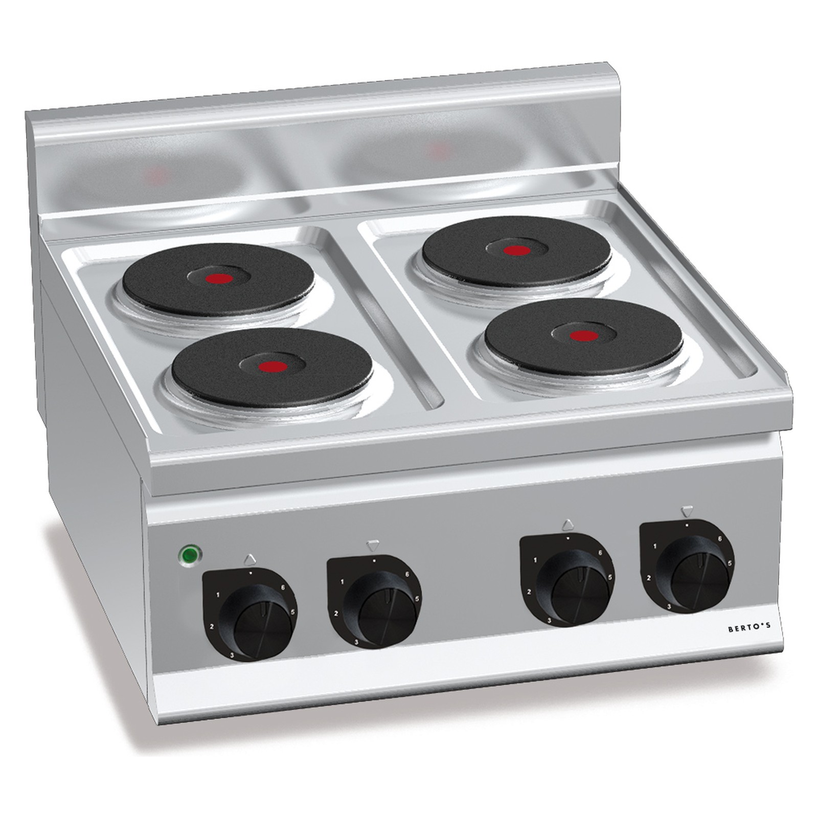 4-plate countertop electric cooker „Berto's“ Plus 600 E6P4B